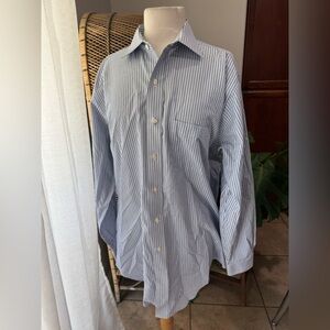 Brooks Brothers Classic Blue Striped Men's Shirt